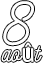 8月 août
